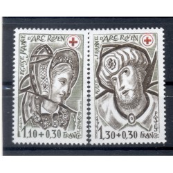 France 1979 - Y & T  n. 2070/71 - Au profit de la Croix-Rouge (Michel n. 2183/84 A)