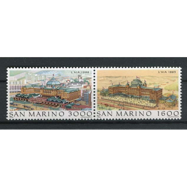 San Marino 1988 - Mi n. 1402/1403 - Città del Mondo XII L'Aia