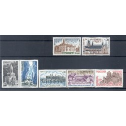 France 1978 - Y & T  n. 1996/2002 - Série touristique (Michel n. 2074-77-79-2101-03-09-10)