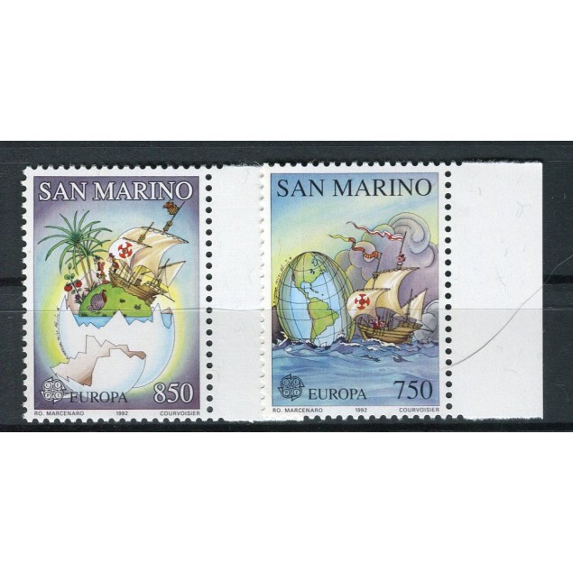 San Marino 1992 - Mi. n. 1508/1509 - EUROPA CEPT Scoperta dell'America