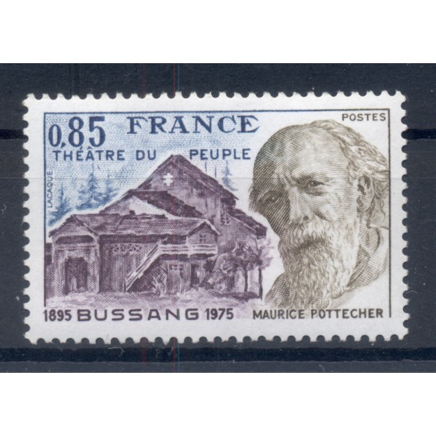 France 1975 - Y & T n. 1846 - Théâtre du Peuple (Michel n. 1930)