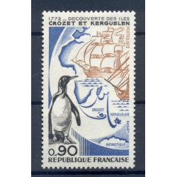 Francia  1972 - Y & T n. 1704 - Scoperta delle isole Crozet e Kerguelen  (Michel n. 1780)