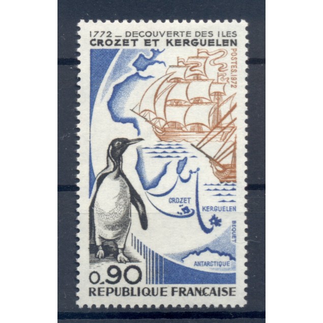 France 1972 - Y & T n. 1704 - Discovery of Crozet and Kerguelen islands (Michel n. 1780)