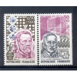 France 1973 - Y & T  n. 1768/69 - Personnages célèbres (Michel n. 1848-56)