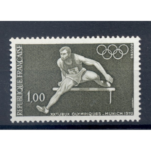 France 1972 - Y & T n. 1722 - Jeux Olympiques de Munich  (Michel n. 1802)