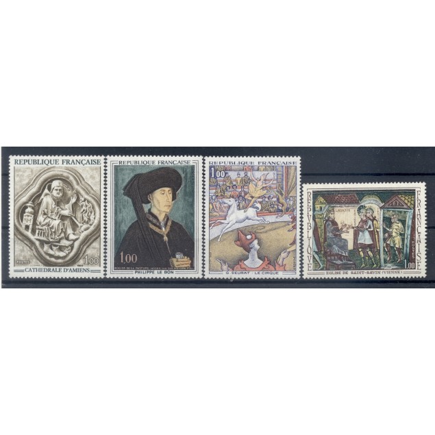 France 1969 - Y & T  n. 1586/88A - Oeuvres d'art (Michel n. 1654-67-77-87)