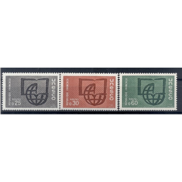 France 1966 - Y & T n. 36/38 - UNESCO (Michel n. 6/8)