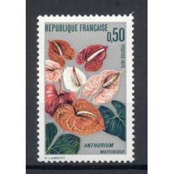 France 1973 - Y & T n. 1738 - Martinique's Anthurium  (Michel n. 1818)