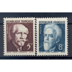 France 1948 - Y & T n. 820/21 - Paul Langevin and Jean Perrin (Michel n. 831/32)