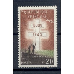 Francia  1960 - Y & T n. 1264 - Appello del 18 giugno (Michel n. 1315)