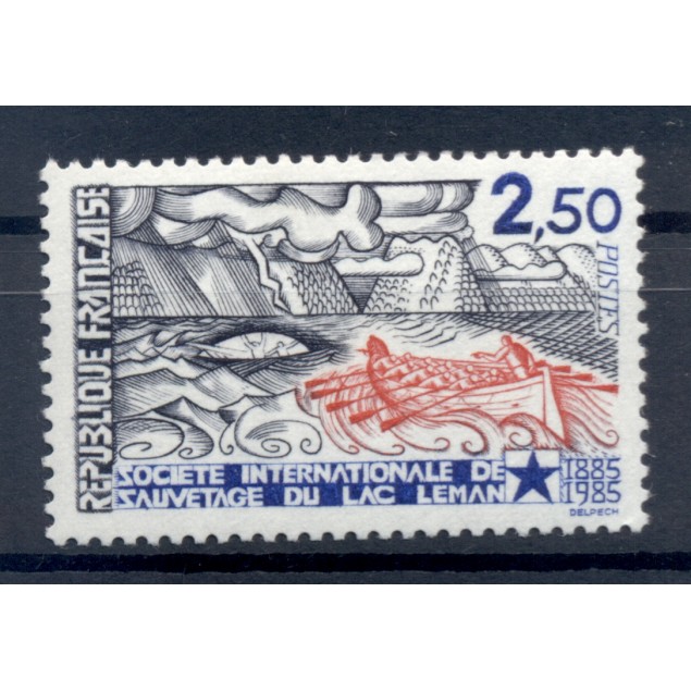 France 1985 - Y & T n. 2373 - Lake Geneva Rescue International Society  (Michel n. 2506)