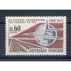France 1966 - Y & T  n. 1488 - Congrès international des chemins de fer (Michel n. 1550)