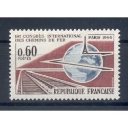 France 1966 - Y & T n. 1488 - International Congress of Railways  (Michel n. 1550)