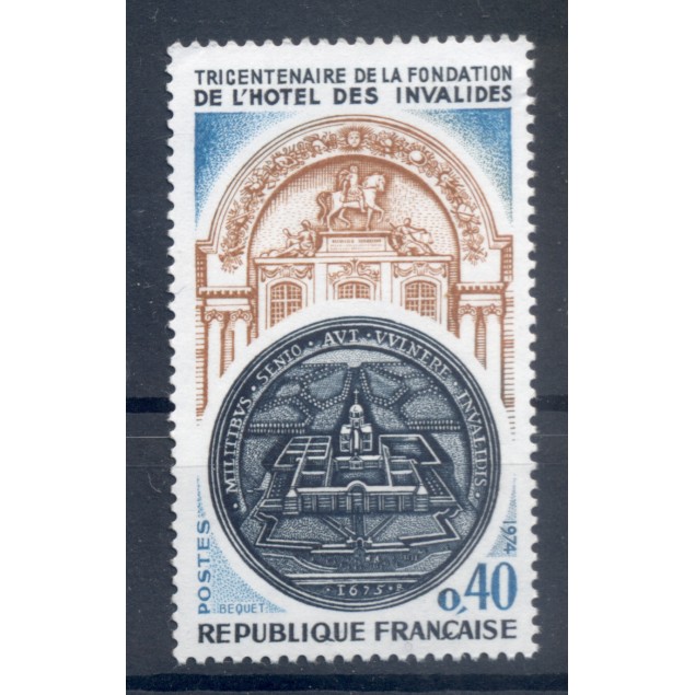France 1974 - Y & T  n. 1801 - Hôtel des Invalides (Michel n. 1879)