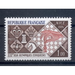France 1974 - Y & T  n. 1800 - XXIies Jeux olympiques échiquéens (Michel n. 1878)