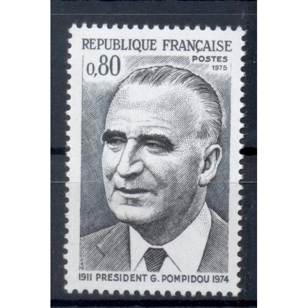 France 1975 - Y & T  n. 1839 - Président Georges Pompidou (Michel n. 1913)
