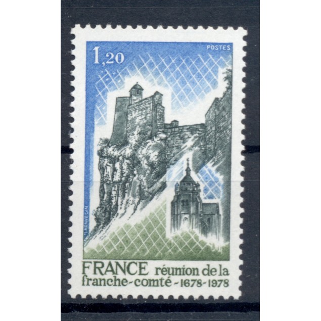 Francia  1978 - Y & T n. 2015 - Riunione della Franche-Comté alla Corona (Michel n. 2119)