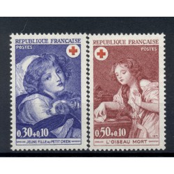 France 1971 - Y & T n. 1700/01 - For the benefit of the Red Cross (Michel n. 1777/78)
