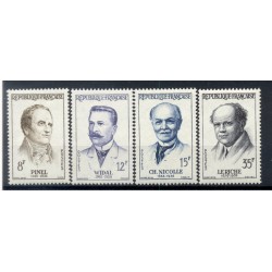 France 1958 - Y & T  n. 1142/45 - Grands médecins (Michel n. 1178/81)