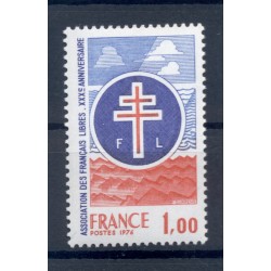 France 1976 - Y & T  n. 1885 - Association des Français libres (Michel n. 1969)