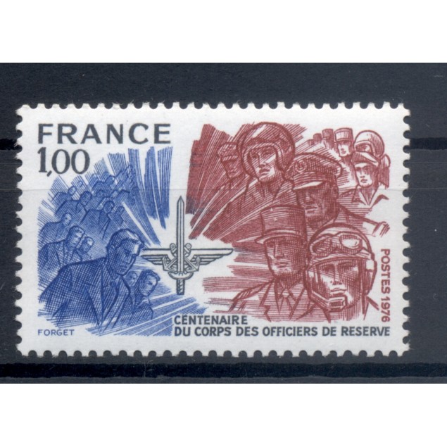 Francia  1976 - Y & T n. 1890 - Corpo degli ufficiali riservisti (Michel n. 1979)