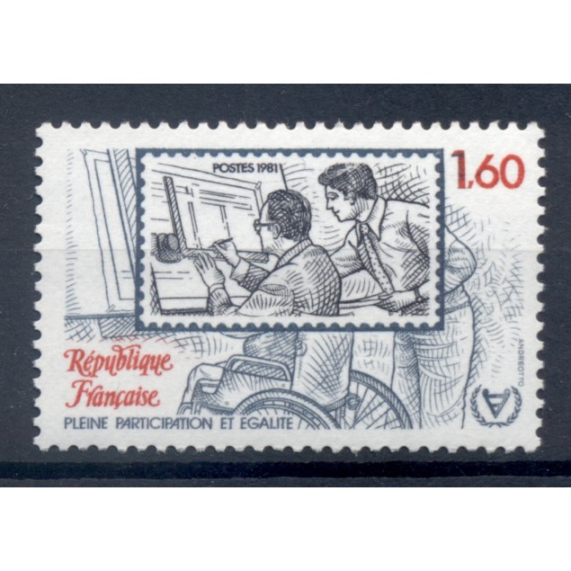 France 1981 - Y & T  n. 2173 - Année internationale des personnes handicapées (Michel n. 2291)