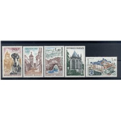 France 1971 - Y & T  n. 1683/87 - Série touristique (Michel n. 1756/60)