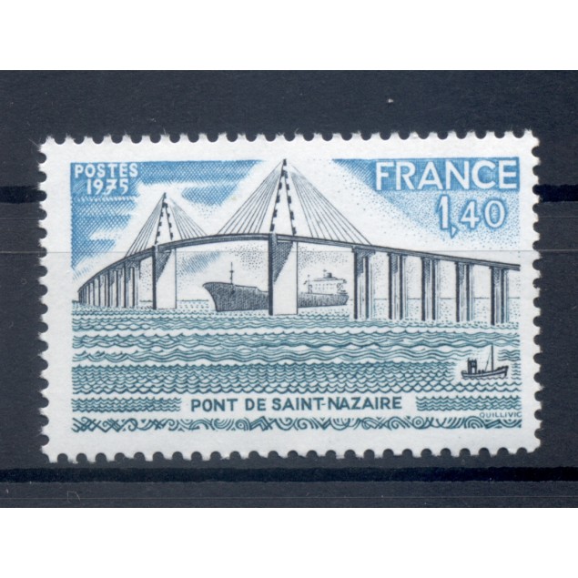 France 1975 - Y & T n. 1856 - Saint-Nazaire bridge  (Michel n. 1938)