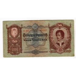 HONGRIE - National Bank 1932 - 50 Pengo