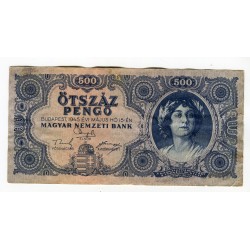 HUNGARY - National Bank Inflationary Era 1945 - 500 Pengo