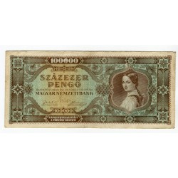HONGRIE - National Bank Inflationary Era 1945 - 100.000 Pengo