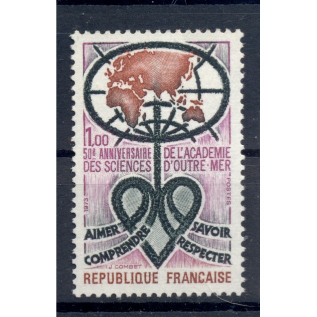 France 1973 - Y & T n. 1760 - Overseas Academy of Sciences  (Michel n. 1836)