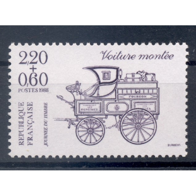 Francia  1988 - Y & T n. 2525 - Giornata del Francobollo (Michel n. 2662 A a)