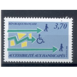 Francia  1988 - Y & T n. 2536 - Accessibilità per i disabili (Michel n. 2672)