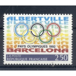 France 1992 - Y & T  n. 2760 - Jeux olympiques d'Albertville et de Barcelone (Michel n. 2904)