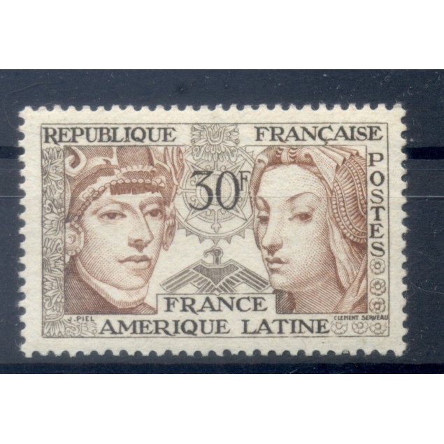 France 1956 - Y & T  n. 1060 - Amitié France-Amérique Latine (Michel n. 1088)