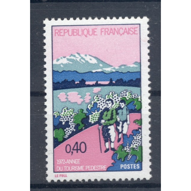 France 1972 - Y & T n. 1723 - Year of pedestrian tourism (Michel n. 1803)
