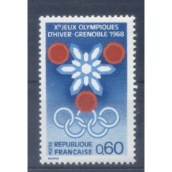 France 1967 - Y & T  n. 1520 - Jeux Olympiques d'hiver (Michel n. 1576)