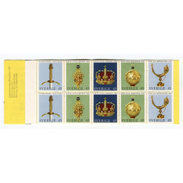 Suède 1971 - Mi. n. MH-29 - Insignes royaux