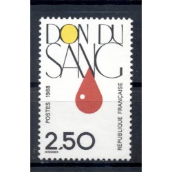 Francia  1988 - Y & T n. 2528 - Donazione del sangue (Michel n. 2665)