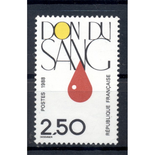 Francia  1988 - Y & T n. 2528 - Donazione del sangue (Michel n. 2665)