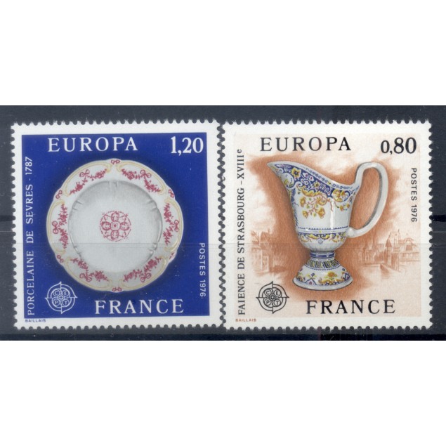 France 1976 - Y & T n. 1877/78 - Europa (Michel n. 1961/62)