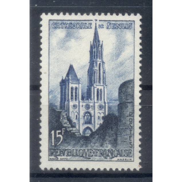 France 1958 - Y & T n. 1165 - Senlis Cathedral (Michel n. 1201)