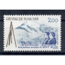 Francia  1986 - Y & T n. 2422 - Prima salita alla cima del Monte Bianco (Michel n. 2560)