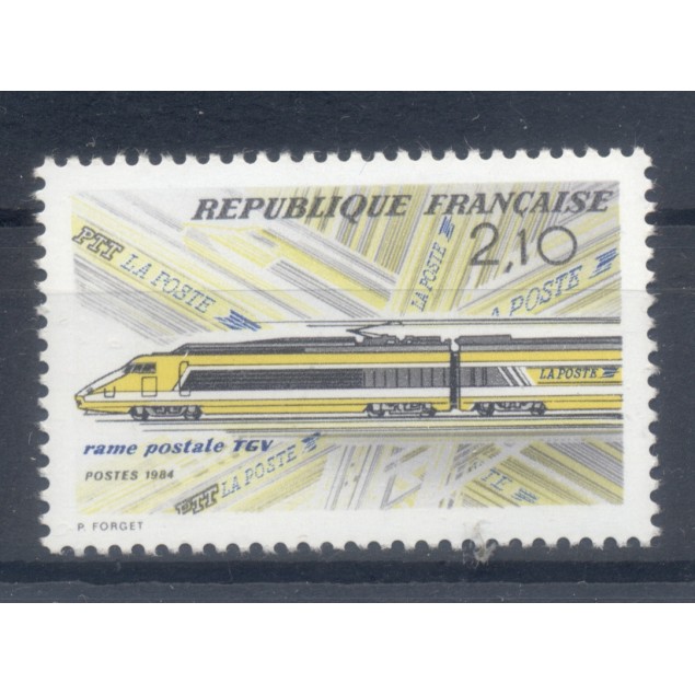 Francia  1984 - Y & T n. 2334 - TGV postale (Michel n. 2460)