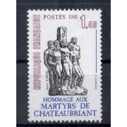 France 1981 - Y & T n. 2177 - Châteaubriant Martyrs  (Michel n. 2297)