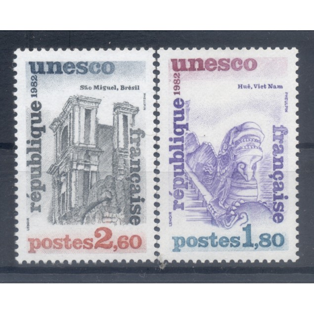 France 1982 - Y & T  n. 71/72 - UNESCO (Michel n. 27/28)