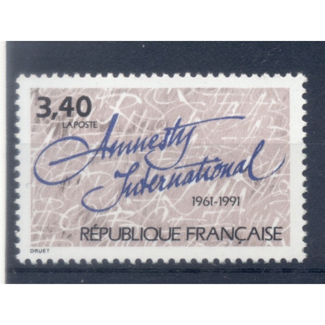 France 1991 - Y & T n. 2728 - Amnesty International (Michel n. 2863)