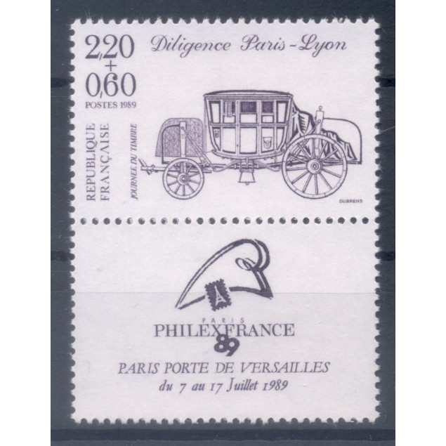 France 1989 - Y & T  n. 2578 - Journée du Timbre (Michel n. 2709 C b)