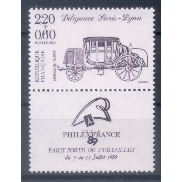 France 1989 - Y & T n. 2578 - Stamp Day (Michel n. 2709 C b)